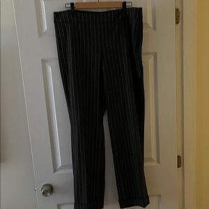 Giorgio Armani Black Pinstripe Women's Pants